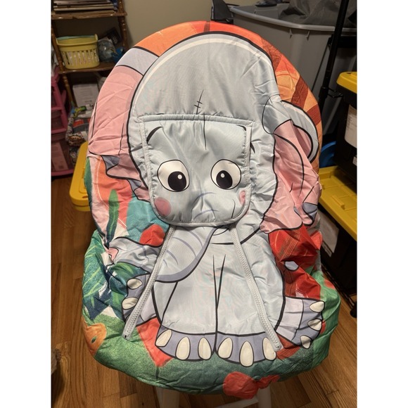 Cozy Cover Infant Carrier Cover Protect Dual Zip Elephant bright colors - Picture 2 of 7